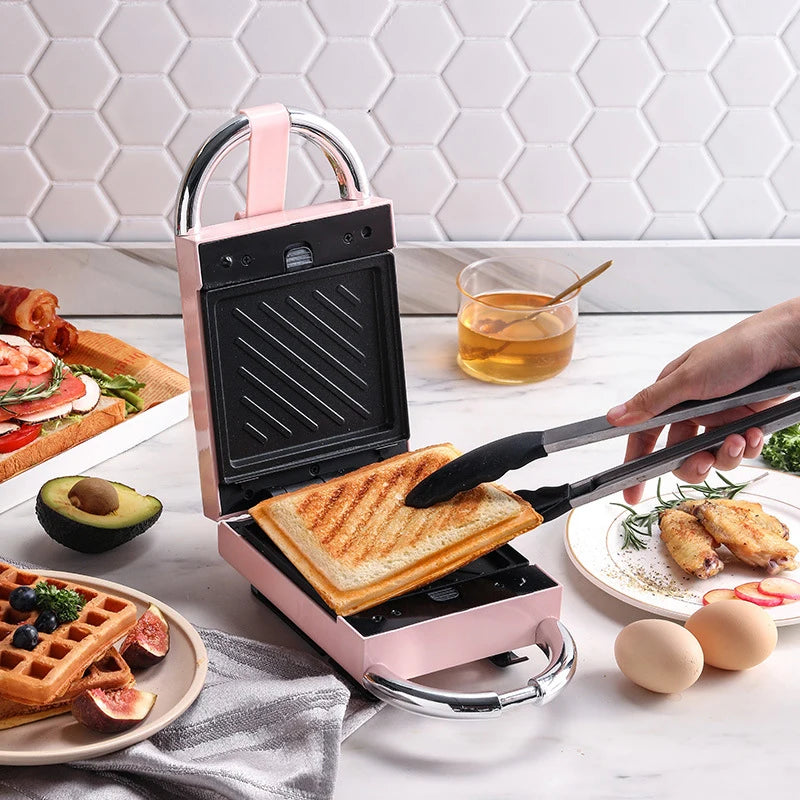 650W Electric Sandwich Maker Timing Multi-baker Toaster Baking Waffle Breakfast Machine Takoyaki Sandwichera Tostapane Tostadora